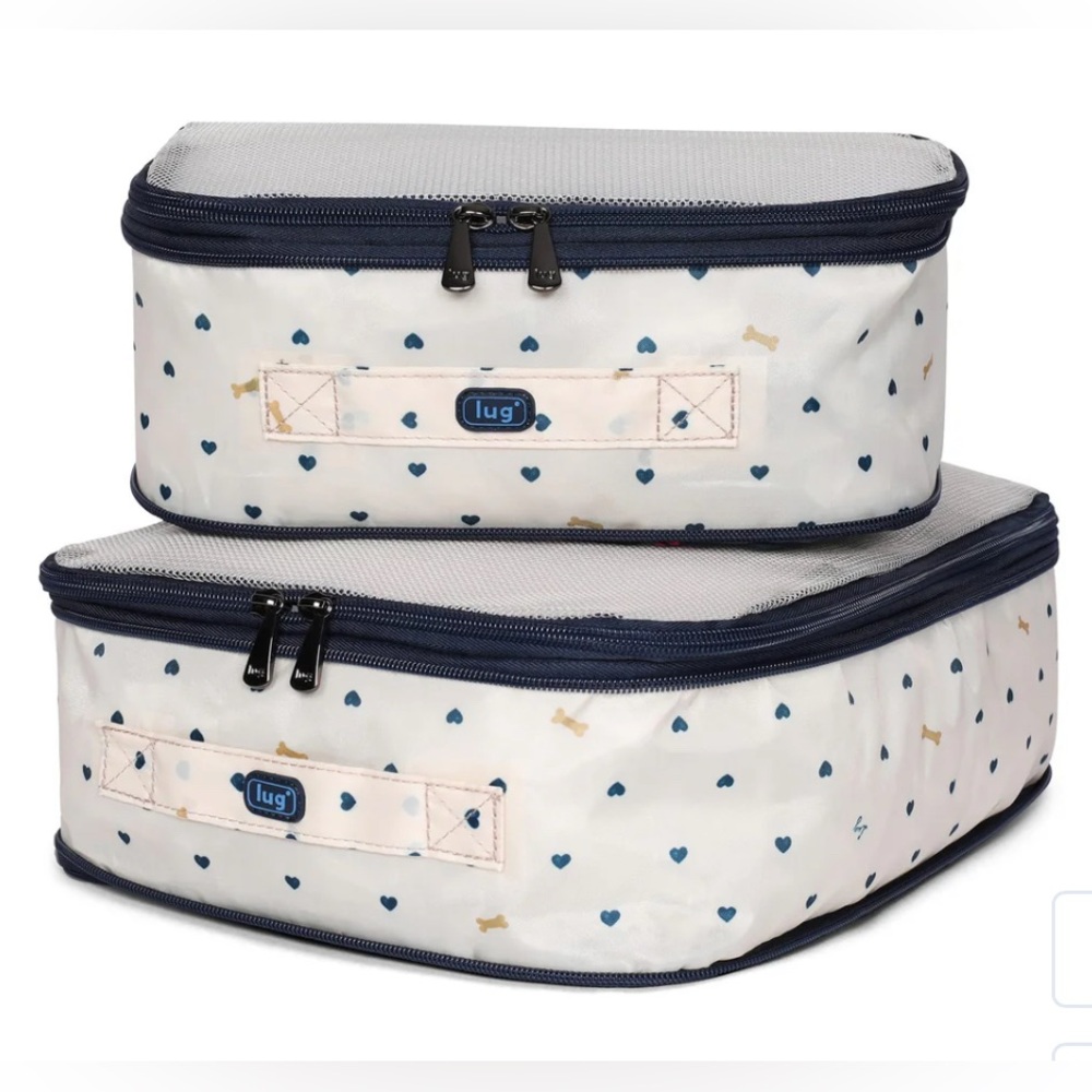 Lug Cargo 2pc Compression Cubes NWT Paws Navy